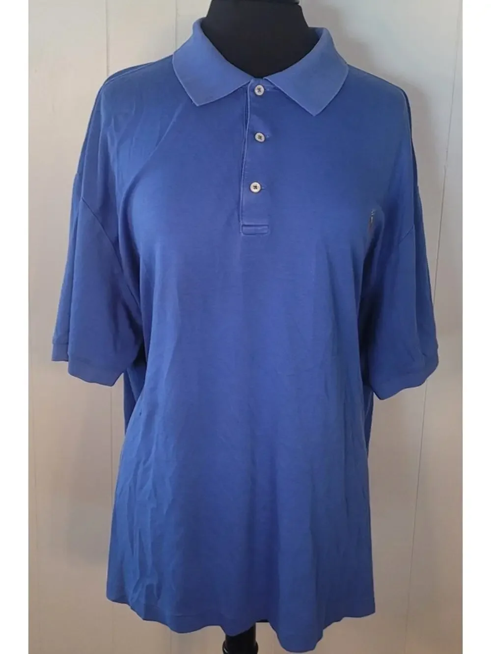 Ralph Lauren 3XB Blue Polo Big Tall Classic Preppy Heritage